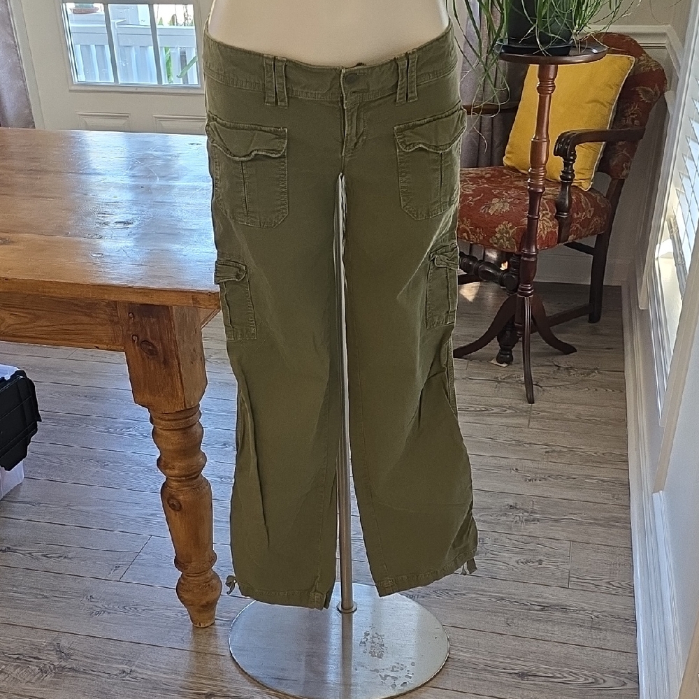 American Eagle Outfitters Olive Flare Jeans
